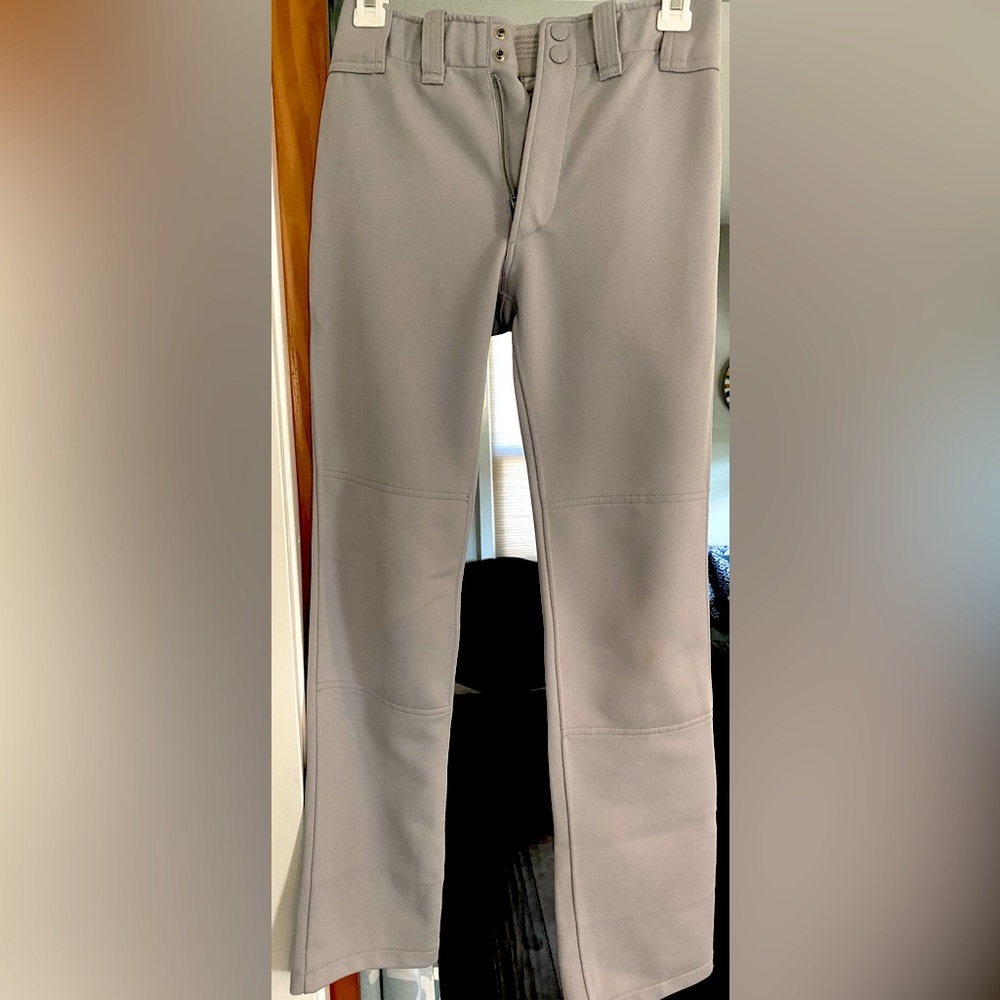 Mizuno youth size large gray baseball pants.